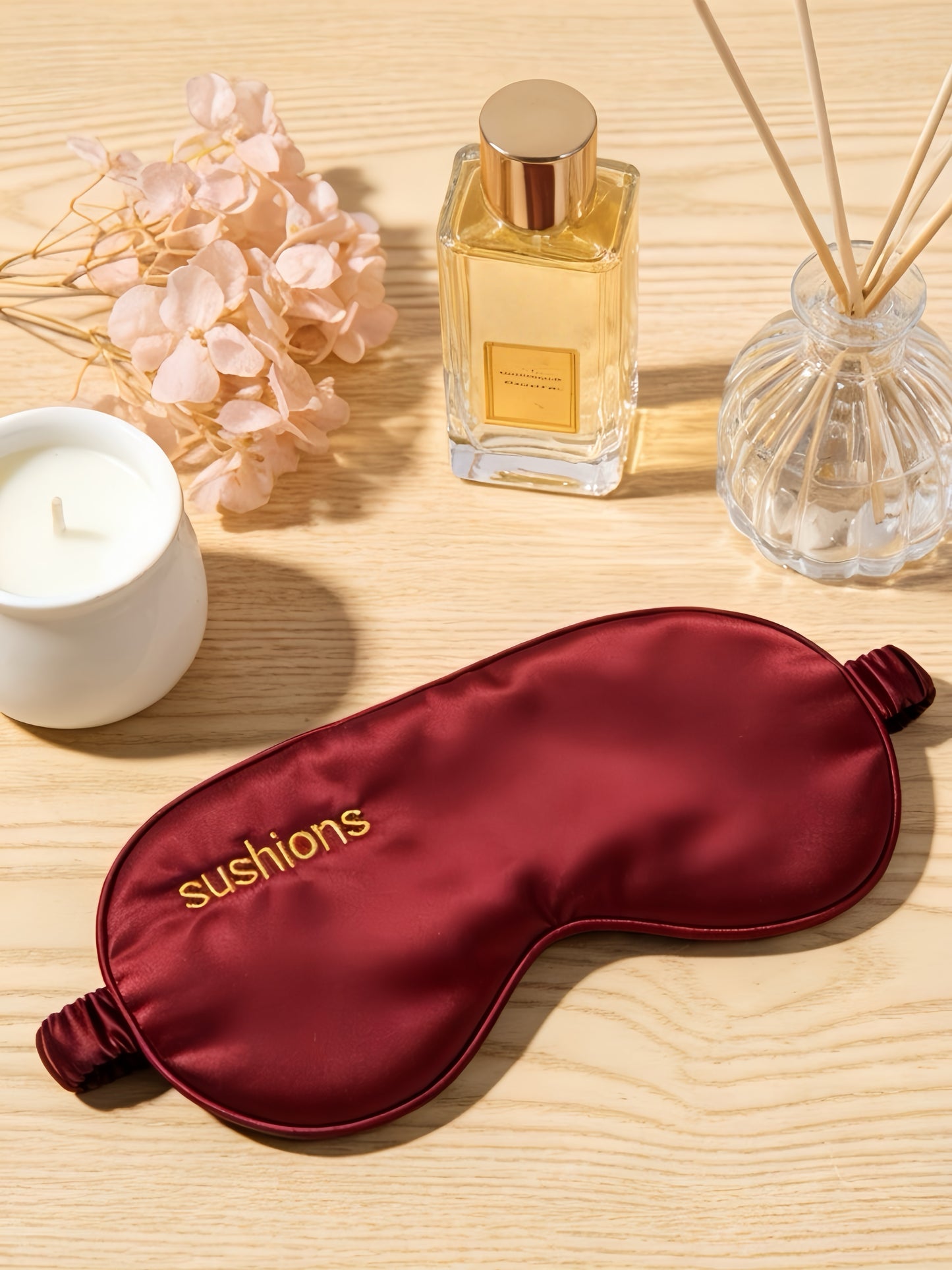 Sushions Burgundy Silk Eye Rest Mask (Creative Collection)
