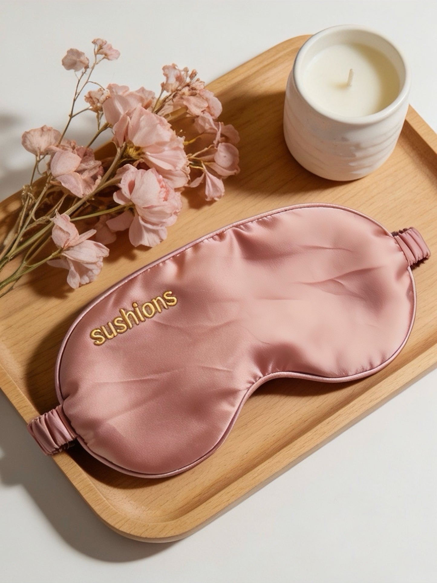 Sushions Dusky Rose Silk Eye Rest Mask (Creative Collection)