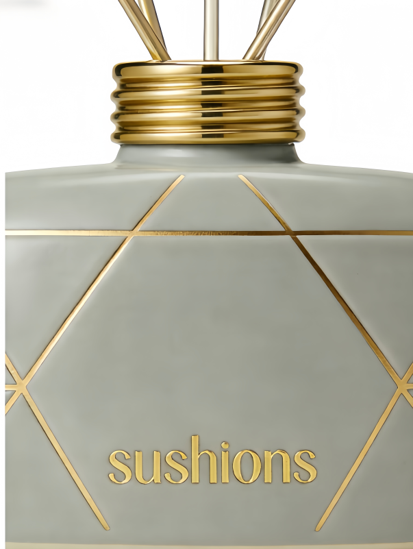 Sushions Geo Luxe Vetiver & Bergamot Reed Diffuse