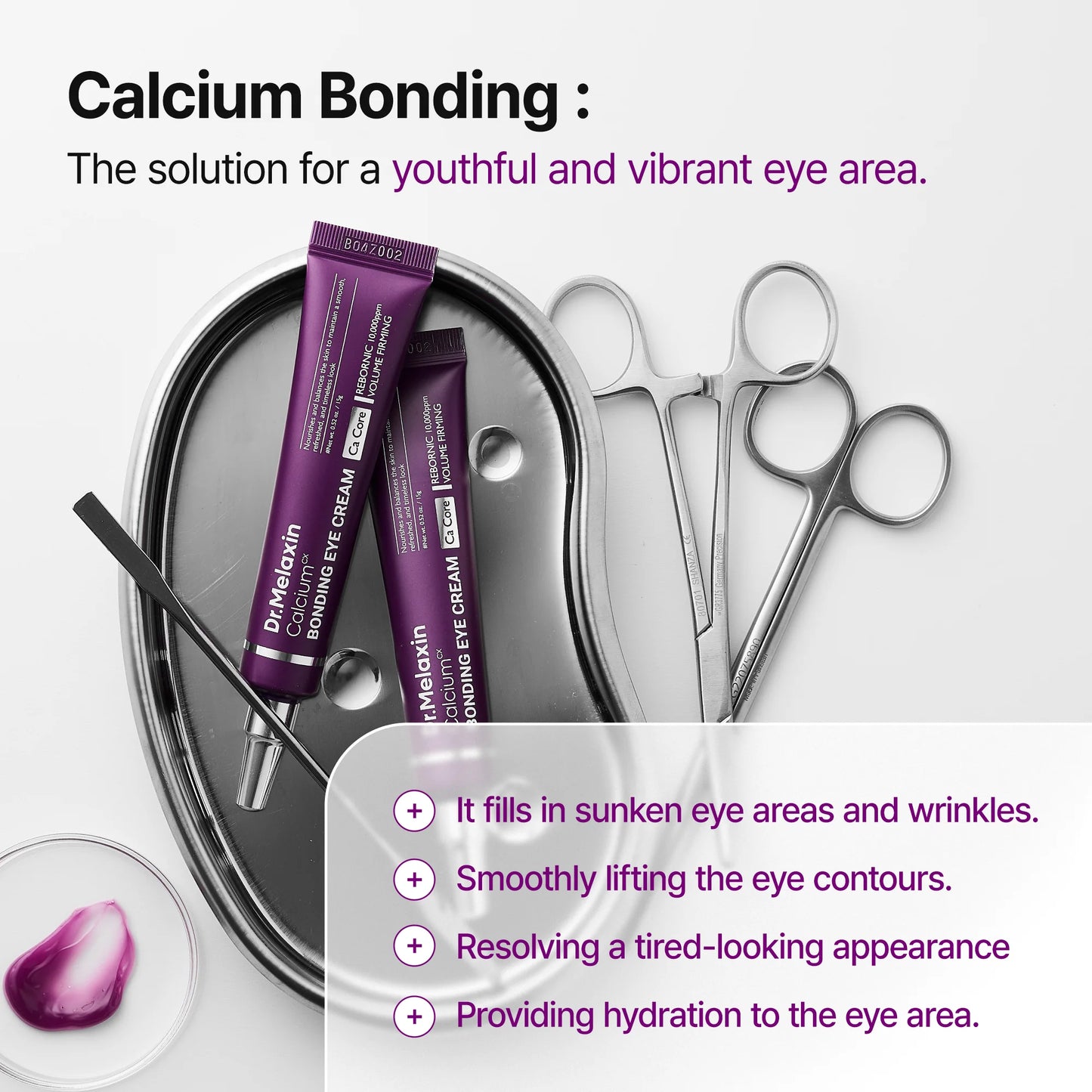 Calcium Lifting Eye Cream for Under Eye Hollows