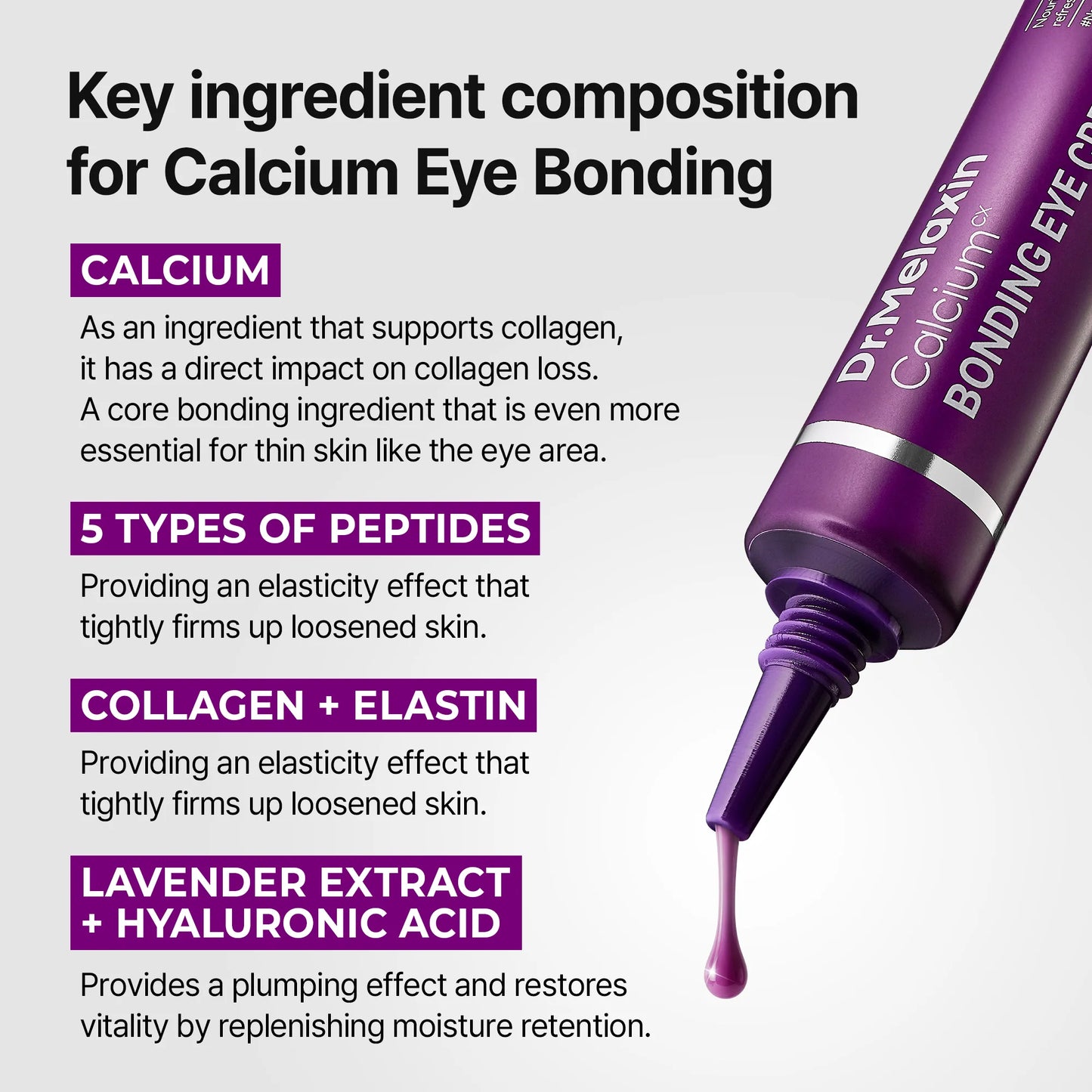 Calcium Lifting Eye Cream for Under Eye Hollows