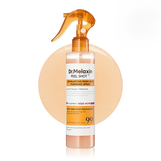 Peel Shot Keratin Care Kojic Acid Turmeric Spray 200ml Pore Clearing Exfoliating Formula Skin Repair Scrub