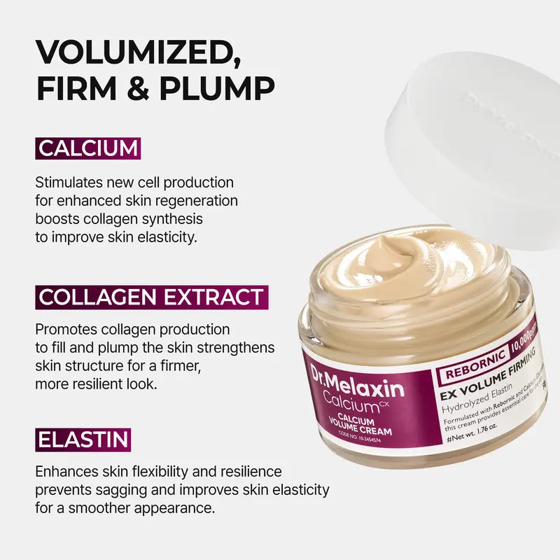Calcium Intense Volume  Cream 50ml: Anti-Aging Boost Skin Elasticity