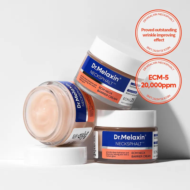 Necksphalt ECM Neck Cream 50ml：Anti-Aging Lift & Smooth Neck Wrinkles