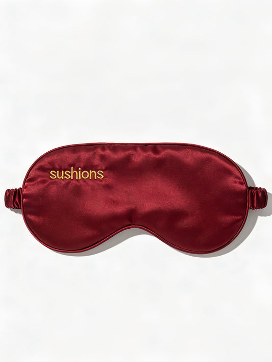 Sushions Burgundy Silk Eye Rest Mask (Creative Collection)