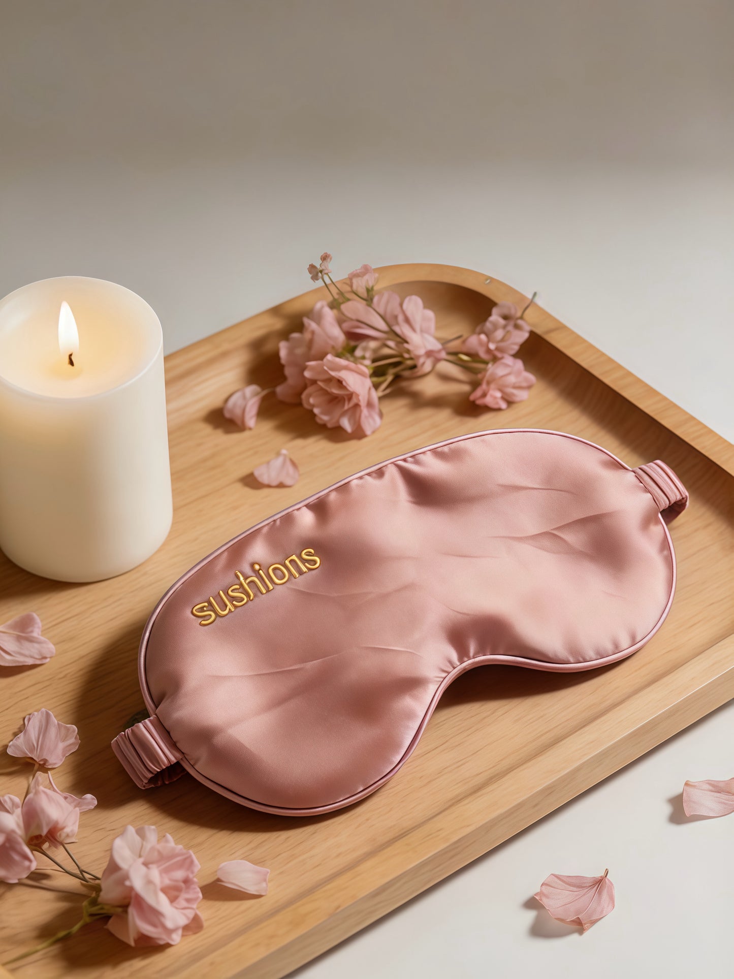 Sushions Dusky Rose Silk Eye Rest Mask (Creative Collection)