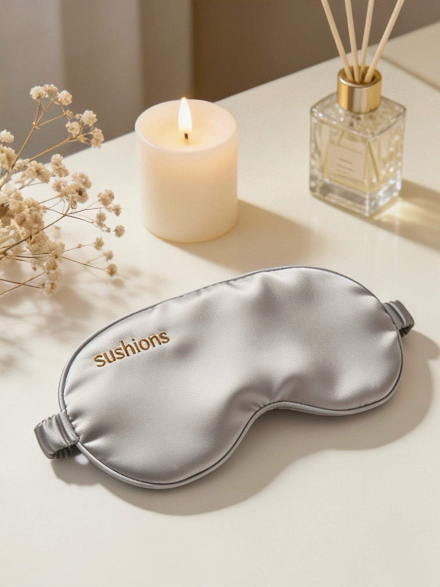Sushions Silver Silk Eye Rest Mask (Creative Collection)