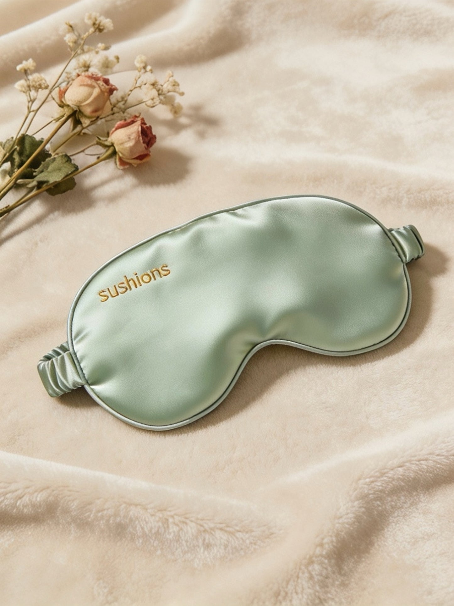 Sushions Sage Green Silk Eye Rest Mask (Creative Collection）