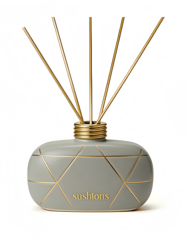 Sushions Geo Luxe Vetiver & Bergamot Reed Diffuse