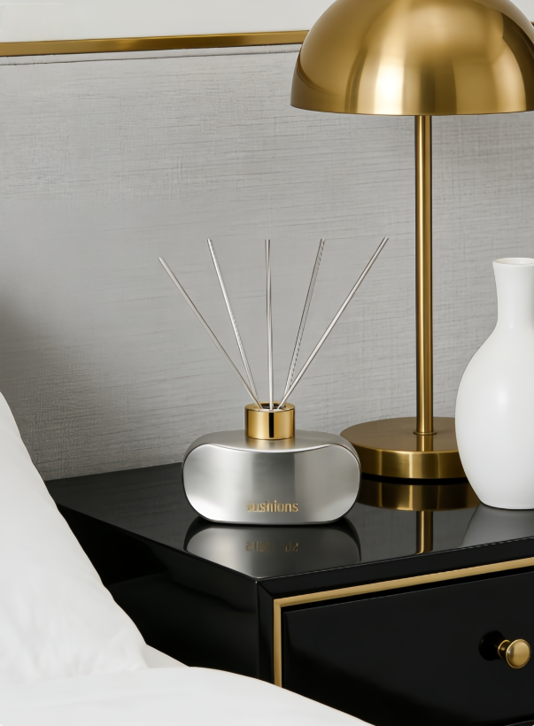 Sushions Brushed Steel & Silk Reed Diffuser