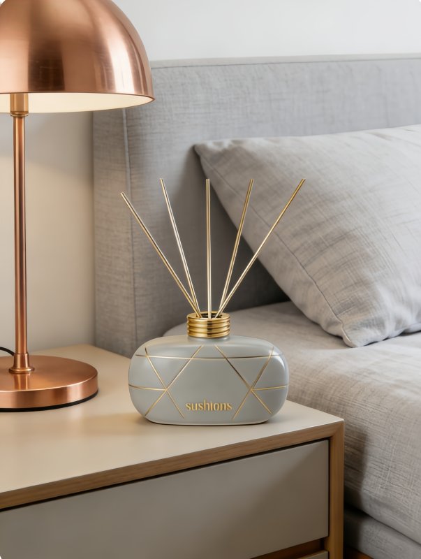 Sushions Geo Luxe Vetiver & Bergamot Reed Diffuse