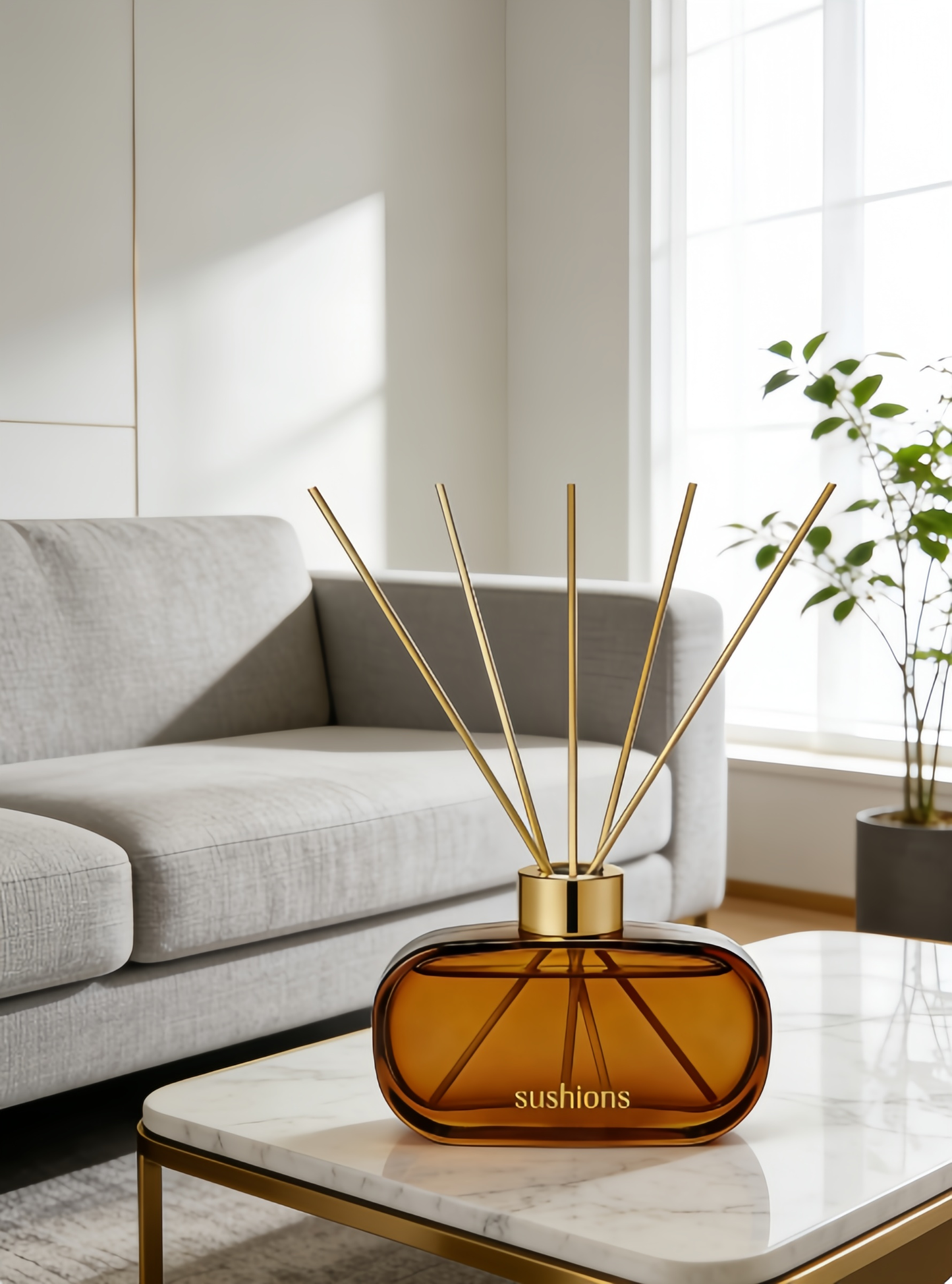 Sushions Amber Cashmere Reed Diffuser