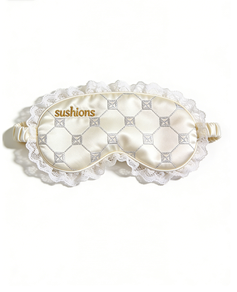 Ethereal Lace Satin Eye Mask