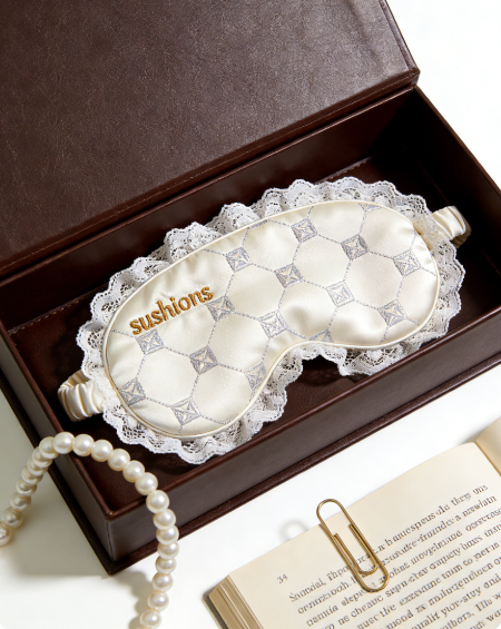 Ethereal Lace Satin Eye Mask