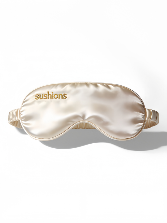 Sushions Pure White Silk Eye Rest Mask (Creative Collection)